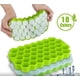 thumbnail image 1 of Molde libre reutilizable del hielo de Bpa del molde del cubo de hielo del silicón de la bandeja con la tapa desprendible, 1 of 5