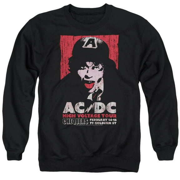 AC/DC Men's High Voltage Live 1975 Sweatshirt Black