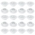 thumbnail image 1 of Uxcell Paquete de 20 Respiraderos Circulares de Soffit, 19mm/0.75 Pulgadas Respiraderos Redondos de Acero Inoxidable con Malla para Baño Hogar/ Oficina/Cocina/Armario/Ropero [Blanco], 1 of 7