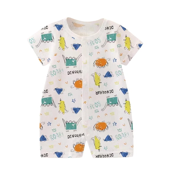 Yutgune Baby Boy Girl Cotton Romper Summer Rabbit Print Sleeveless Bodysuit Breathable Infant Jumpsuit 0-12 Months