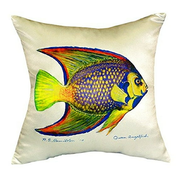 Betsy Drake NC769 18 x 18 in. Queen Angelfish No Cord Pillow