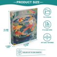 thumbnail image 3 of FORMRS 3 Ring Binder 1.5 inch with Pockets Clip Board 200 Sheets Capacity, Green Goldfish, 3 of 8