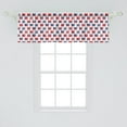thumbnail image 2 of Ambesonne Tea Party Window Valance, Britain Teacups, 54" X 18", Vermilion Night Blue, 2 of 3