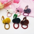 thumbnail image 5 of 6 coleteros elásticos de conejo para el pelo, accesorios para el pelo para niñas y bebés., 5 of 5