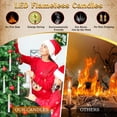 thumbnail image 2 of Varita con temporizador Floating Candles VEUIEIZT, 12 unidades, funciona con pilas, 2 of 7