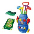 thumbnail image 4 of Juego de golf para niños pequeños, juego de jardín al aire libre, maleta de palos de golf con 3 pelotas, juego de jardín, juego de minigolf para niños con tapete, 4 of 8