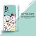 thumbnail image 1 of Hello Kitty Cinnamoroll Kuromi familia líquido caso para Samsung Galaxy A73 A71 A72 A12 A21s A22 A23 A31 A32 A51 A52 A52s A53 A02s xuanjing  unisex, 1 of 2