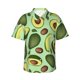 thumbnail image 1 of Balery Avocado With Seeds Camisas hawaianas de manga corta para hombre, camisas playeras de corte holgado, camisas de vacaciones con botones,Large, 1 of 7