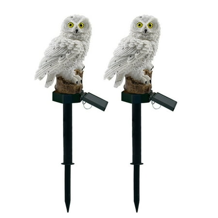 

lulshou Garden Decor Clearance 2PC LED Garden Lights Solar Night Lights Owl Shape Solar-Powered Lawn Lamp