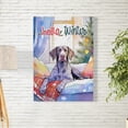 thumbnail image 2 of Watercolor Hello Winter German Shorthaired Pointer Chill Christmas Welcome Vertical Matte Canvas Poster GSP Lover Dog Gift Wall Art Home Decor - 00016, 2 of 5