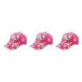 thumbnail image 3 of Maytalsory 1/2/3/5 Comfortable Ball Cap For Women - Fashionable With Sun Protection Universal Size rose red 3PCS, 3 of 6
