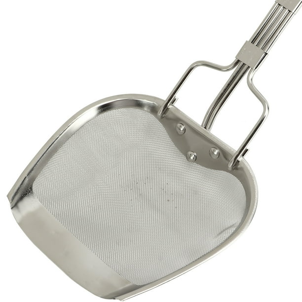 Grande Passoire à Mailles Fines En Acier Inoxydable Avec Manche Renforce Et Allonge Concue Pour Les Chefs Et La Cuisine Argent 86200345