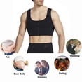 thumbnail image 3 of Hombres Pecho Corsé Compresión Adelgazante Transpirable Secado Rápido Forma Del Cuerpo Nylon Elástico Corsé Camiseta Sin Mangas, 3 of 8