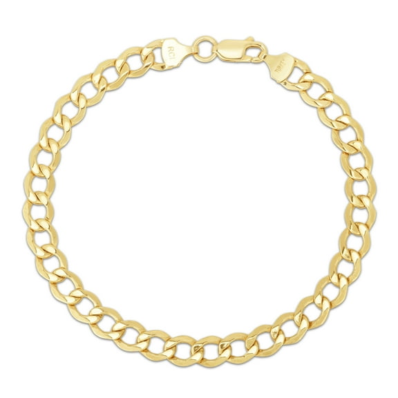 Brilliance 14KT Yellow Gold 8.5" Lite Curb Bracelet