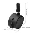 thumbnail image 2 of unbranded 4Ud Giratorias Para Muebles Con Color Negro 360 Silenciosas Y Duraderas, 2 of 8