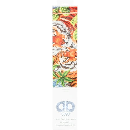 UPC: 4897073240916 | Diamond Dotz Diamond Embroidery Facet Art Kit 23.5 X17 -Tender Tiger