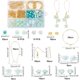 thumbnail image 2 of Kit para hacer aretes verdes de 247 piezas, suministros para aretes con cuentas, kit para hacer joyas con cuentas acrílicas verdes, ganchos para aretes de 30 pares., 2 of 7