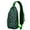 Green-19, variant on Frog Print Sling Backpack, Lightweight Crossbody Daypack with Cute Green Frog Cartoon Pattern, Mushroom and Flower Nature Design, Anti-theft Travel Bag for Forest Lovers, Daily Commute, Gym