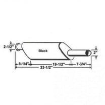 Muffler fits John Deere 2010 2020 AT21690 DR-19
