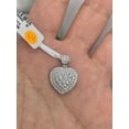 thumbnail image 2 of Womens 2 Ct Round Cut Moissanite Heart Pendant Necklace Real 925 Sterling Silver, 2 of 3