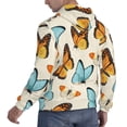 thumbnail image 6 of Haiem Butterflies Patterned Men's Hoodie with Kangaroo Pocket - Ideal Pullover Sweatshirt for Daily Wear, Travel, and Home-Large, 6 of 7