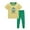 Green, variant on Jiilone Toddler Boys Outfits Sets Graphic Cartoon Summer T Shirts   Striped Pants Cute Elastic Waist 2 Piece Soft Boys Playwear Sportswear
