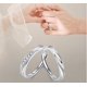 thumbnail image 5 of Anillos de plata de amor sin fin para hombre y mujer, anillo ajustable con circonita cúbica, anillo de boda, anillo de promesa, anillo para parejas, 5 of 5
