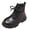 Black, variant on JTieacloth Girls Ankle Booties Girls Short Boots Elastic Side Zipper Pull On Winter Casual Shoes Leather Upper Non Design Footwear For Daily Wear,Black