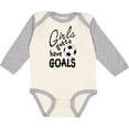 thumbnail image 3 of Inktastic Girls Gotta Have Goals Soccer Girls Long Sleeve Baby Bodysuit, 3 of 5