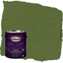 Glidden One Coat Globe Artichoke / Green Flat Exterior Paint with Primer, 1 Gallon