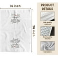 thumbnail image 7 of 2Pcs Christian Gifts Kitchen Towels 16x24 inch, Religious Friend Christian Gifts for Women, Friendship Gifts Hand Tea Towels for Kitchen Bathroom Decor, 7 of 7