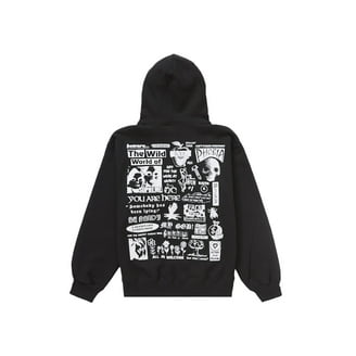 Supreme Men's b.b. Simon Zip Up Hooded Sweatshirt Black, from