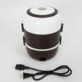 thumbnail image 6 of 2L Modern Round Electric Heating Lunch Box Portable for Car Office Food Warmer Container 110V for Homes, 6 of 12