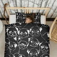 thumbnail image 3 of Cartoon Pug Dog Duvet Cover and Pillowcase Set for Single Bedding, Bedroom Accessories for Kids Teens, 3 of 5