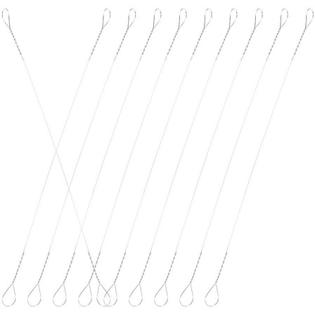 Sturdy Cheese Slicer Wire Made of Stainless Steel for Easy Cutting and Replacement 10pcs