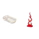 thumbnail image 1 of Bandeja moderna abstracta con forma de escultura de fuego para servir alimentos, ideal para tocador de baño, frutería, cafetería, desayuno, almacenami, 1 of 8