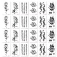 thumbnail image 1 of 24 Sheets Fake Temporary Tattoo Stickers, Collection Adults Tattoo Stickers, Sexy Temporary Tattoos, 1 of 6