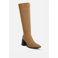 thumbnail image 2 of Paytin Faux Leather Block Heel Calf Length Boots, 2 of 9