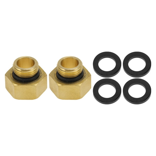 Conectores de rosca interna y externa de latón Unique Bargains 3/4"Femenino x 1/2"Masculino 1.02" 2 Pcs