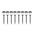 thumbnail image 5 of Pure Garden 50-LG1058 16 in. Solar Path Tall Stainless Steel Outdoor Stake Lighting for Garden - Black - Set of 8, 5 of 6