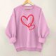 thumbnail image 2 of Camiseta de Moda de Cuello Redondo Casual de Manga Larga de las Mujeres para el Uso Diario, Suéter de Poliéster Suave, Blusa de Primavera de Invierno, 2 of 4