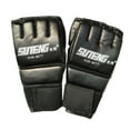 thumbnail image 1 of facefd Gants de Boxe MMA Demi-Doigt Gants d'Entraînement pour Adultes Noir 2, 1 of 8