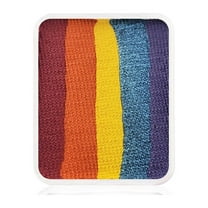 Kraze FX Face Paint Palette Refill - Girly Girl Rainbow (6 gm)-Hypoallergenic Non-Toxic Water Activated Professional Halloween Face & Body Painting Makeup Supplies for Sensitive Skin Kid Safe Adults