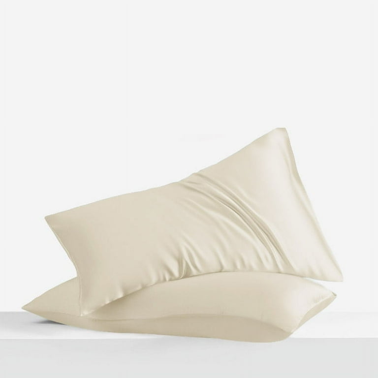 LINENWALAS King Size Pillowcases Set Of 2 - 20x40 Inch, Percale Cotton, Crisp & Cooling, Avocado Green