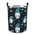 thumbnail image 6 of Lsque Gnome and Snowflakes pattern Laundry Hamper Basket, Tall Woven Rope Hamper Basket for Clothes, Lightweight Storage Basket, Collapsible Waterproof-Small, 6 of 8