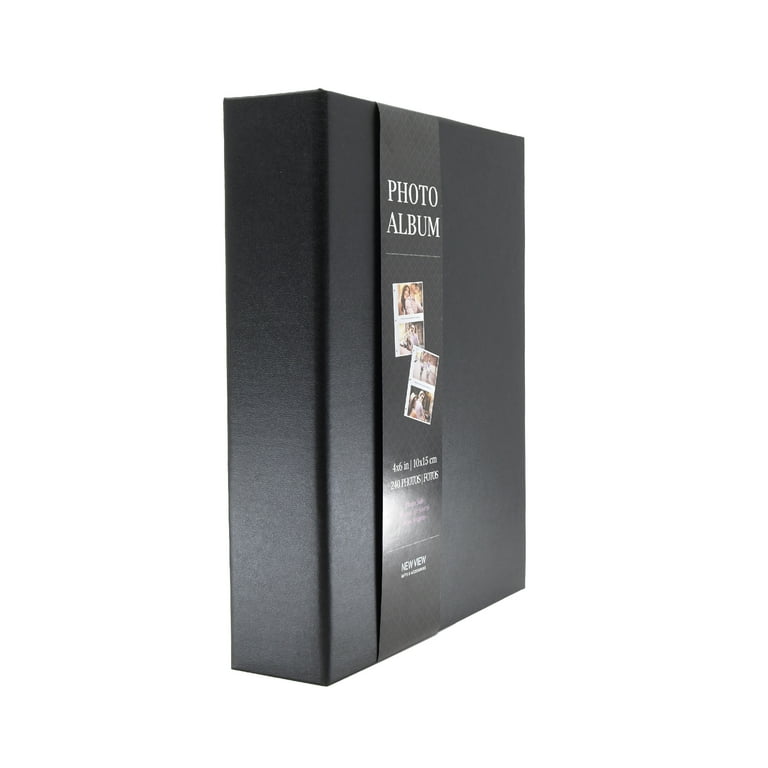 New View Gifts 8 x 10 Black Linen Photo Album, Holds 240 - 4