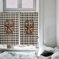 thumbnail image 4 of 54 Inch Long Tier Curtains for Kitchen, Western Texas Country Star Berries Black Buffalo Plaid Bathroom Window Curtains Rod Pocket Short Curtains Window Treatment Tiers for Living Room 2 Panels, 4 of 5
