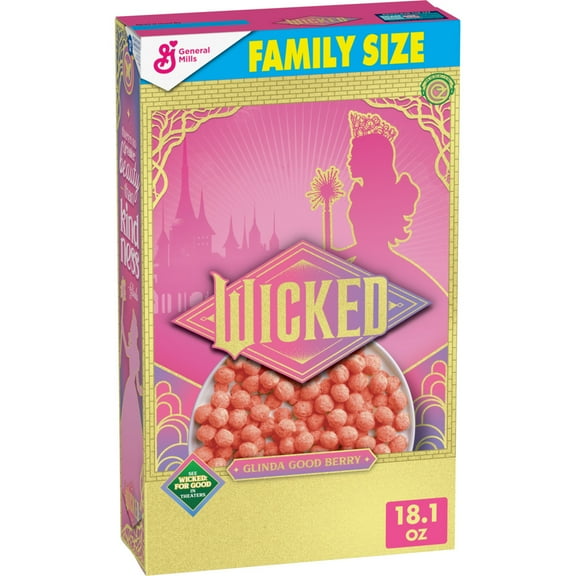 Wicked Cereal, Glinda Good Berry Flavored, Family Size, 18.1 oz