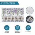 thumbnail image 6 of Spring Purple Flowers Placemats Set of 8, Farmhouse Leaves Fences Gray Wood Placemats for Dining Table, Place Mats for Kitchen Tabletop, Waterproof Wipeable Dining Table Mats Set, 6 of 9