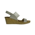 thumbnail image 5 of Skechers Womens Beverlee-Smitten Kitten Shimmer Platform Wedge Sandals, 5 of 5